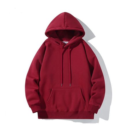 Retro Street Solid Color Hooded Sweatshirt Winter Thickened Loose Outfit Jacket